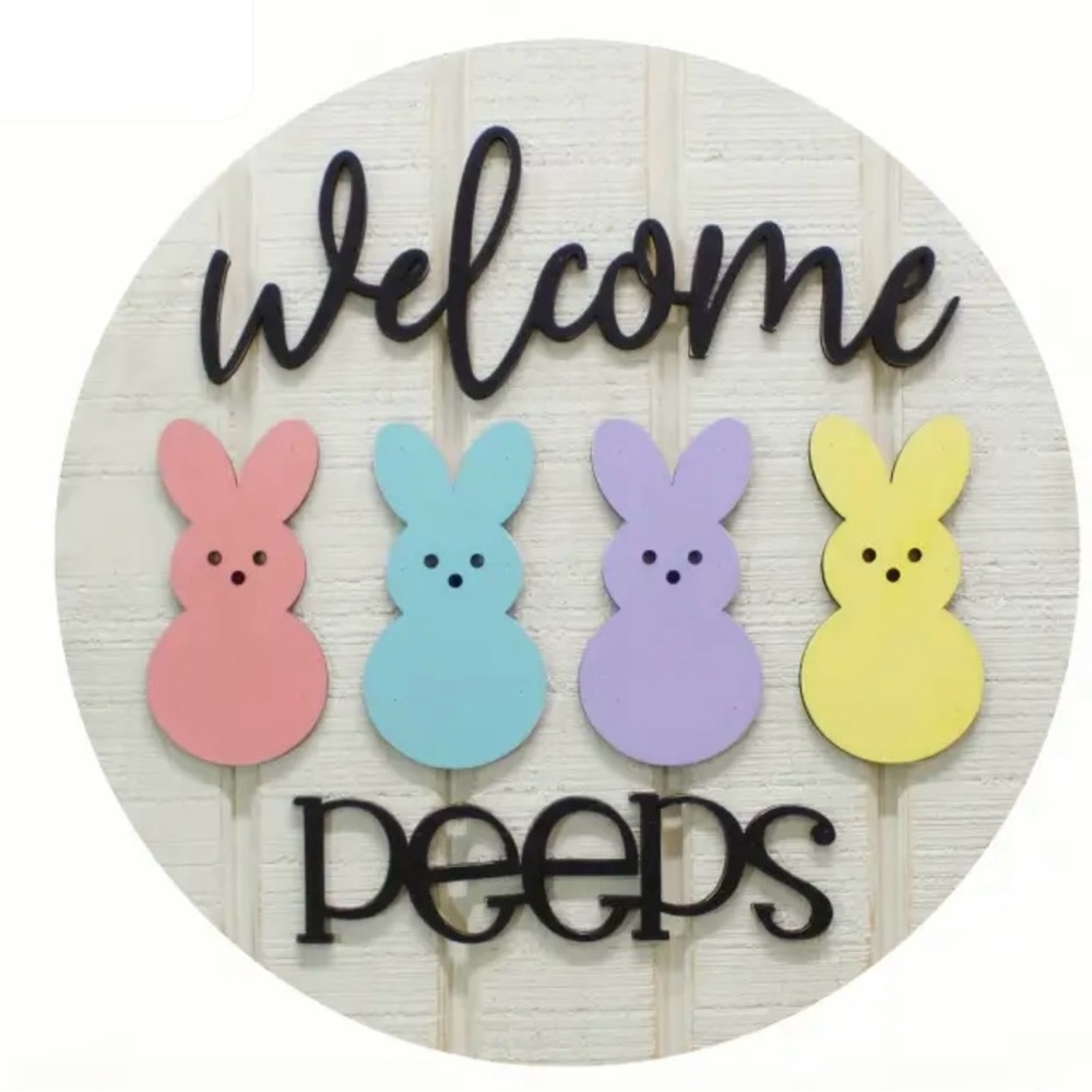 Welcome door sign 7.8”